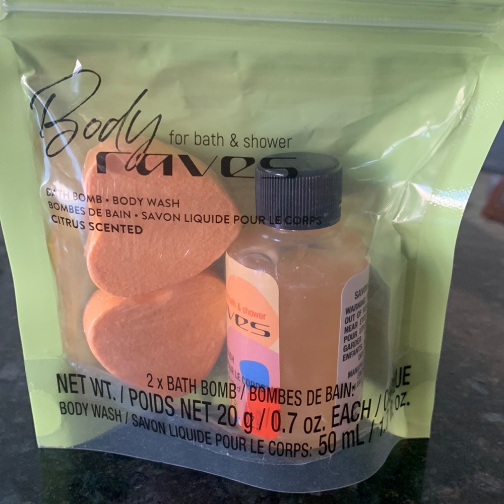 NEW Body raves for bath and shower